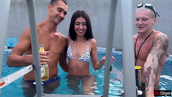 Wild Poolside Orgy With Intense Action And Cum-filled Finish