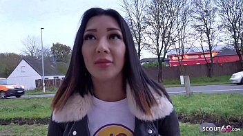 German Scout – Thai Teen Kitty From Flensburg Gets Real Street Casting Action
