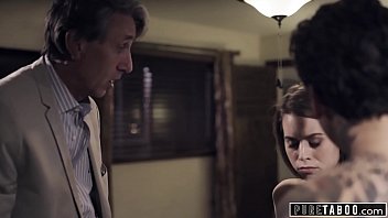 Stepbrother Discovers Stepsister In A Compromising Situation With Their Stepfather