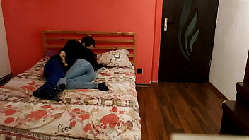 Newlywed Lovers Enjoying Intimate Moments Together