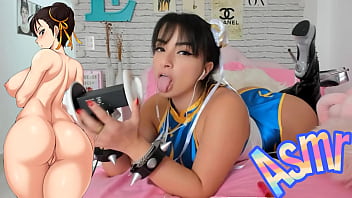 Sensational Chun Li Roleplay With Intimate Ear Licking And Passionate Oral Pleasure