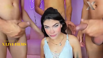 Mia Can’t Resist Taking On Three Massive Cocks In An Intense, Moan-filled Session