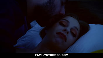 Stepson Seduces His Stepmom While Her Husband Watches Nearby