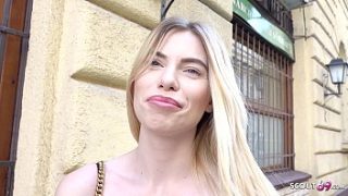 German Scout – Slim Student Melina’s First Anal Experience In Real Street Casting