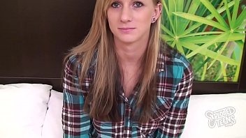 Young Blonde Teen Receives A Deep Creampie At 18