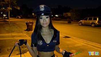 Asian Teen Vina Sky Gets Spooky Halloween Action