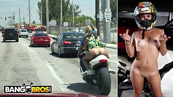 Latin Beauty Sophia Steele Takes A Joyride On A Motorcycle And More