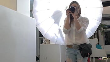 Adorable Young Women Engaging In Playful Antics On Camera And Including The Female Videographer In Their Intimate Trio