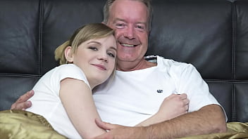 Elderly Man With Large Member Pleasures Youthful Blonde In A Submissive Position