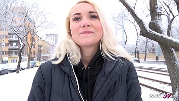 German Scout – Teen With Blue Eyes Marilyn In Street Casting Fuck