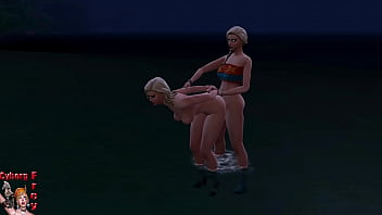 Blonde Women And A Transgender Woman On The Shore